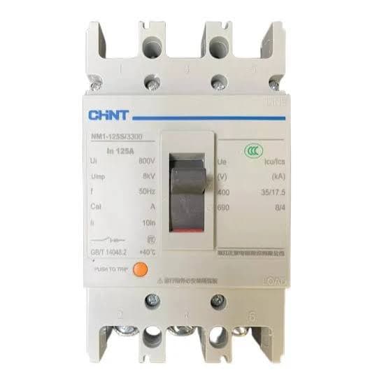 CHINT MCCB WHITE SIZE 3P 125A