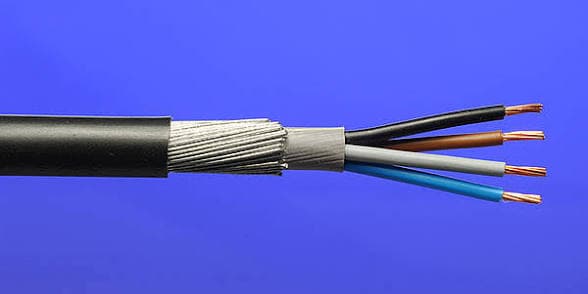 WEST ARMOURED CABLE SIZE 2.5MM 4CORE PER METER