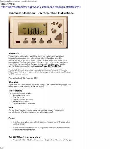 EASTTORCH TIMER MANUAL
