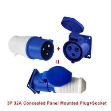 INDUSTRIAL SOCKET 32A 3PIN