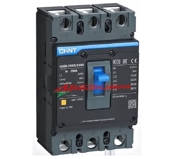 CHINT MCCB 250A 3 POLE BLACK